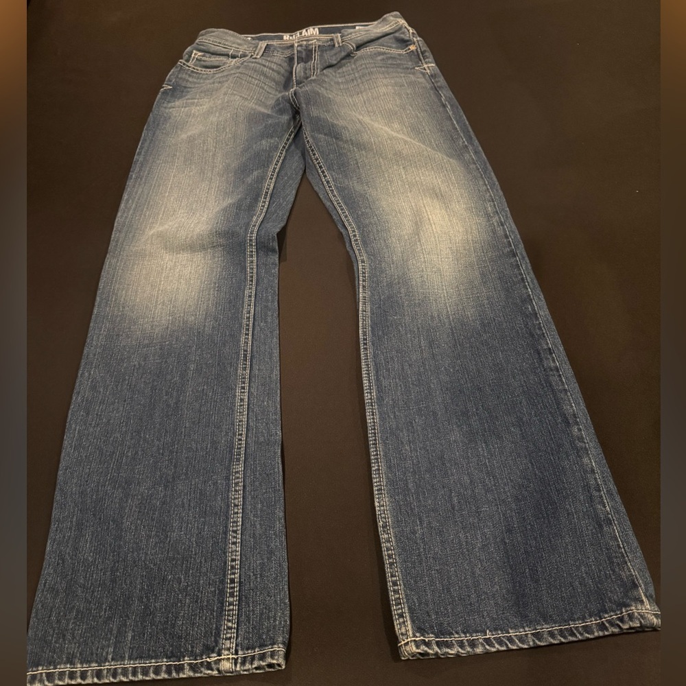 BKE Reclaim Regular Straight Jeans 31R Medium Wash Buckle Denim